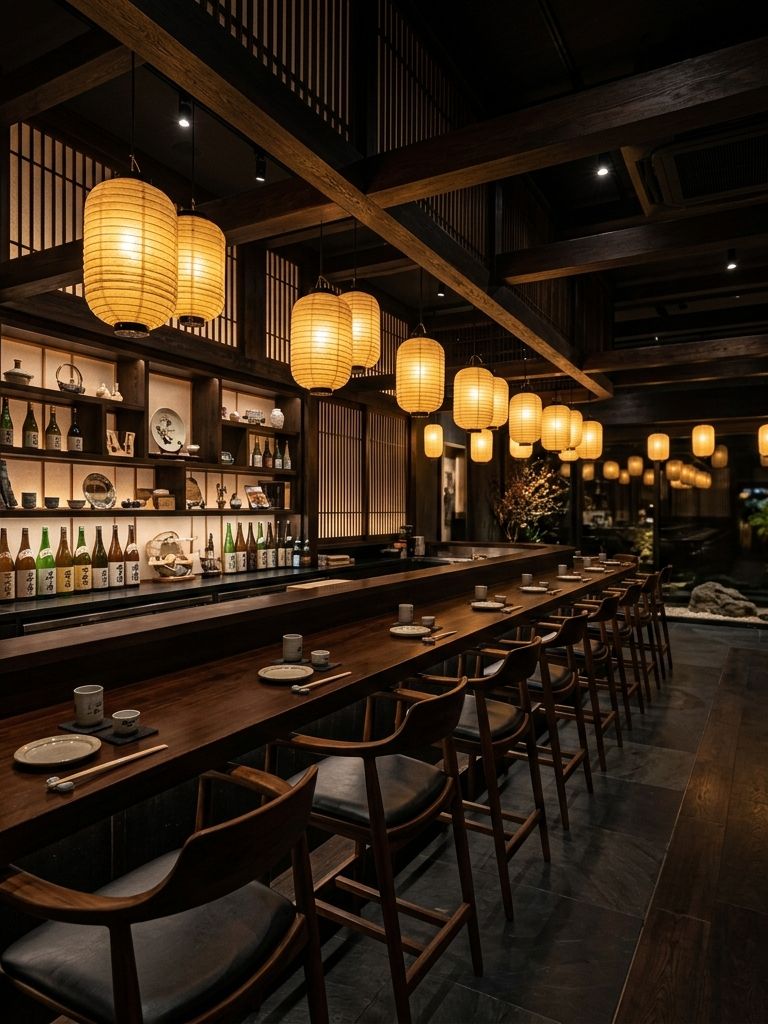 Premium restaurant interior by Curious Ladoo